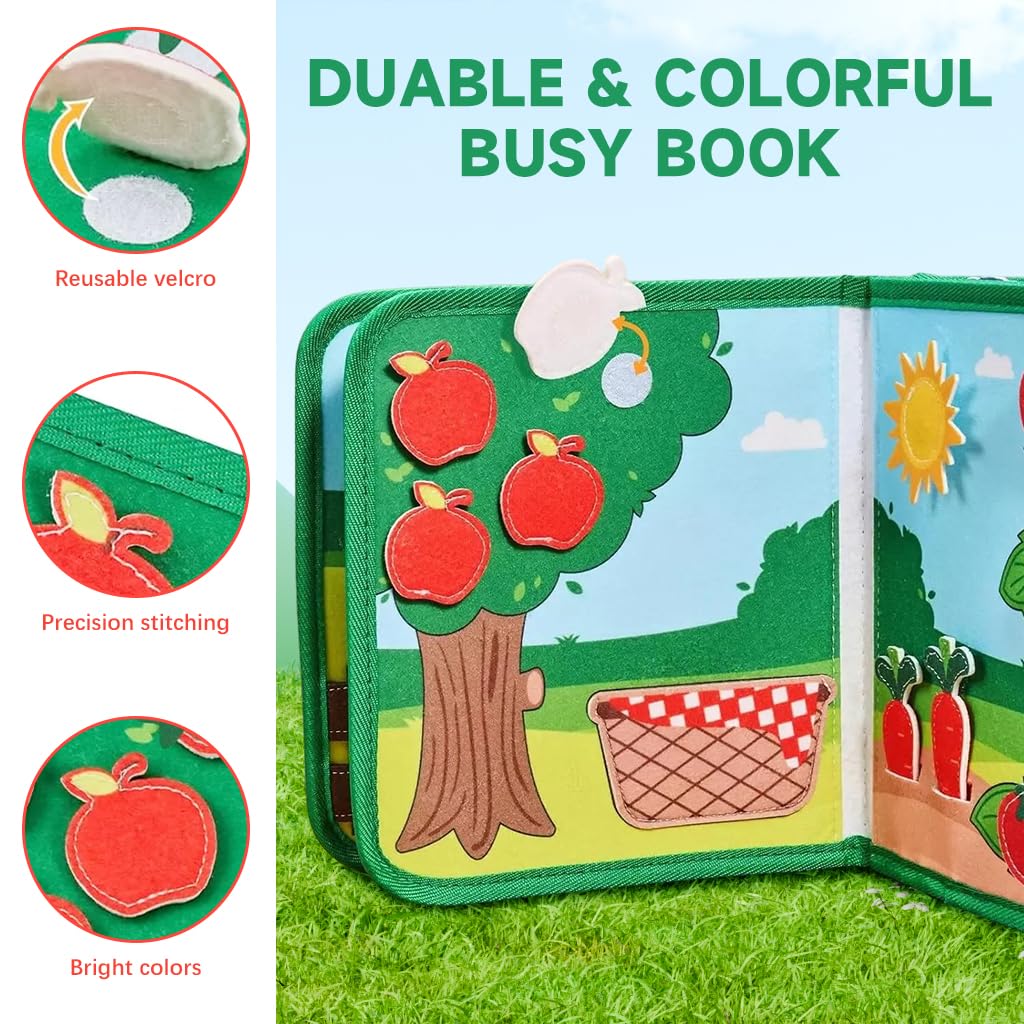 PATPAT Farm Animal Busy Book for Toddlers PATPAT Farm Animal Busy Book for Toddlers
